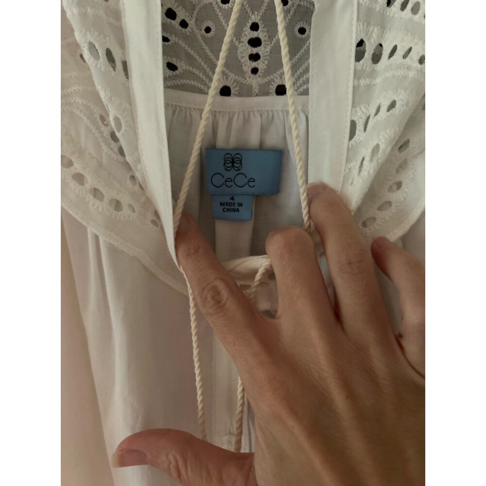 CeCe's White eyelet new with tag size 4 - Picture 4 of 7